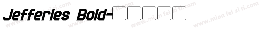 Jefferies Bold字体转换